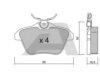 AISIN BPFI-2005 Brake Pad Set, disc brake